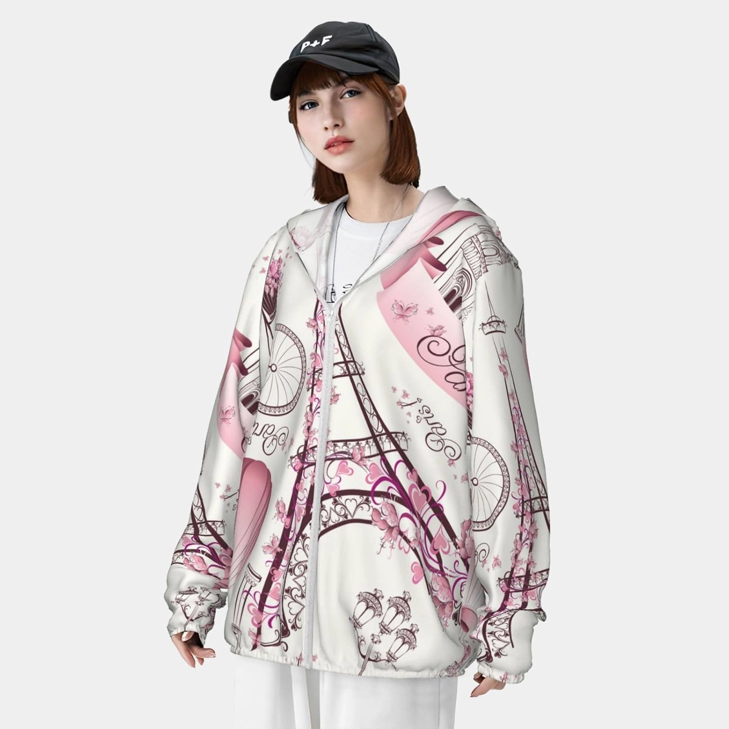 Women Sun Protection Jacket UPF50 Sunscreen Shirt Sun Block Hoodie Pockets