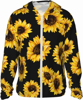 Women Sun Protection Jacket UPF50 Sunscreen Shirt Sun Block Hoodie Pockets