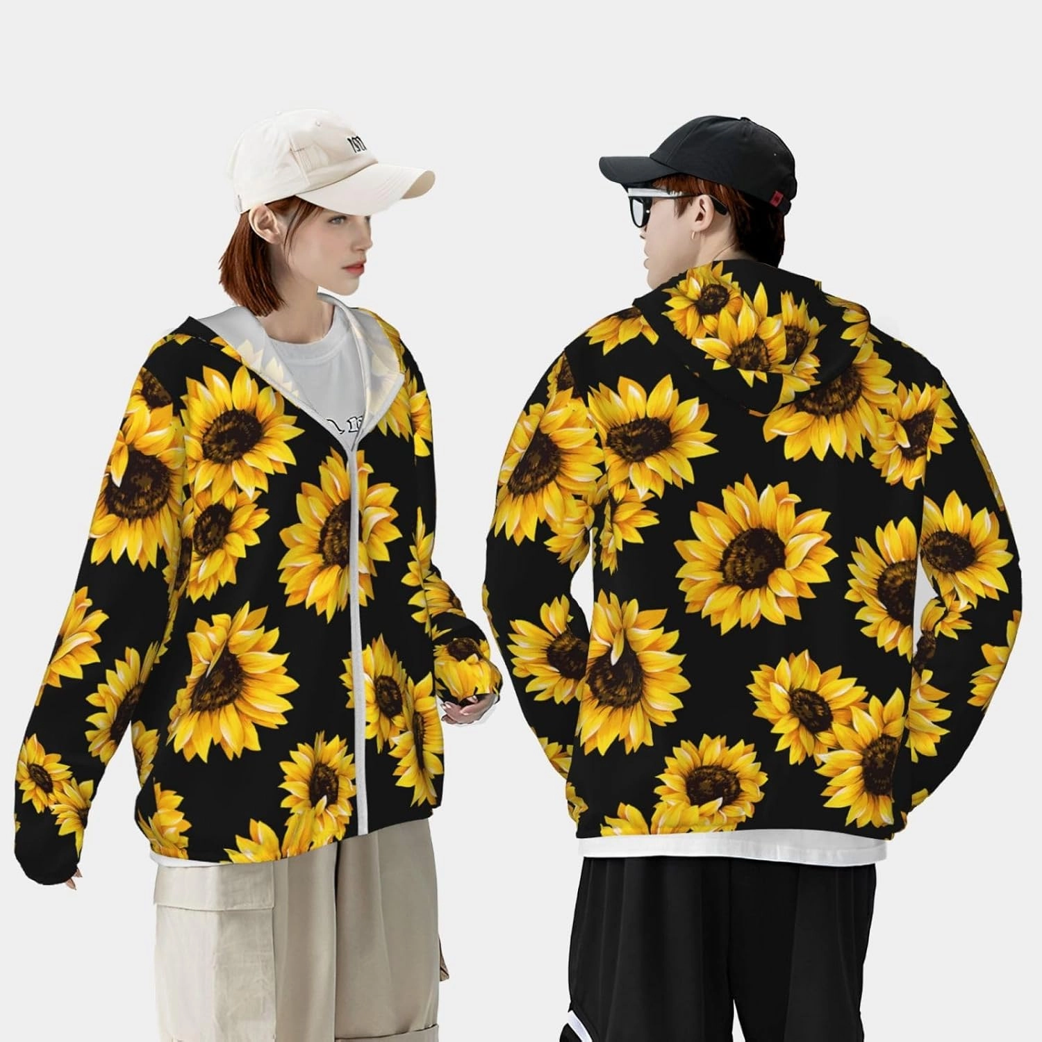 Women Sun Protection Jacket UPF50 Sunscreen Shirt Sun Block Hoodie Pockets