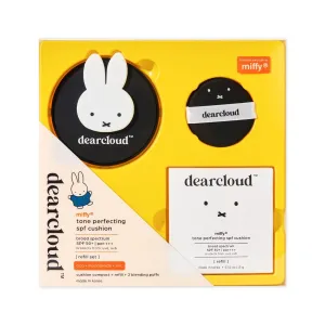 x Miffy Dear Sun Tone Perfecting SPF Cushion Refill Set SPF 50  – Color Adapting Sunscreen, Korean Sunscreen SPF 50 (.53 oz)