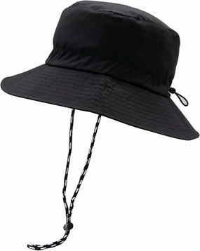 YAMEIZE Waterproof Bucket Hat with String - Packable Safari Hat Women Men UV Protection Summer Fishing Hat Beach Walking