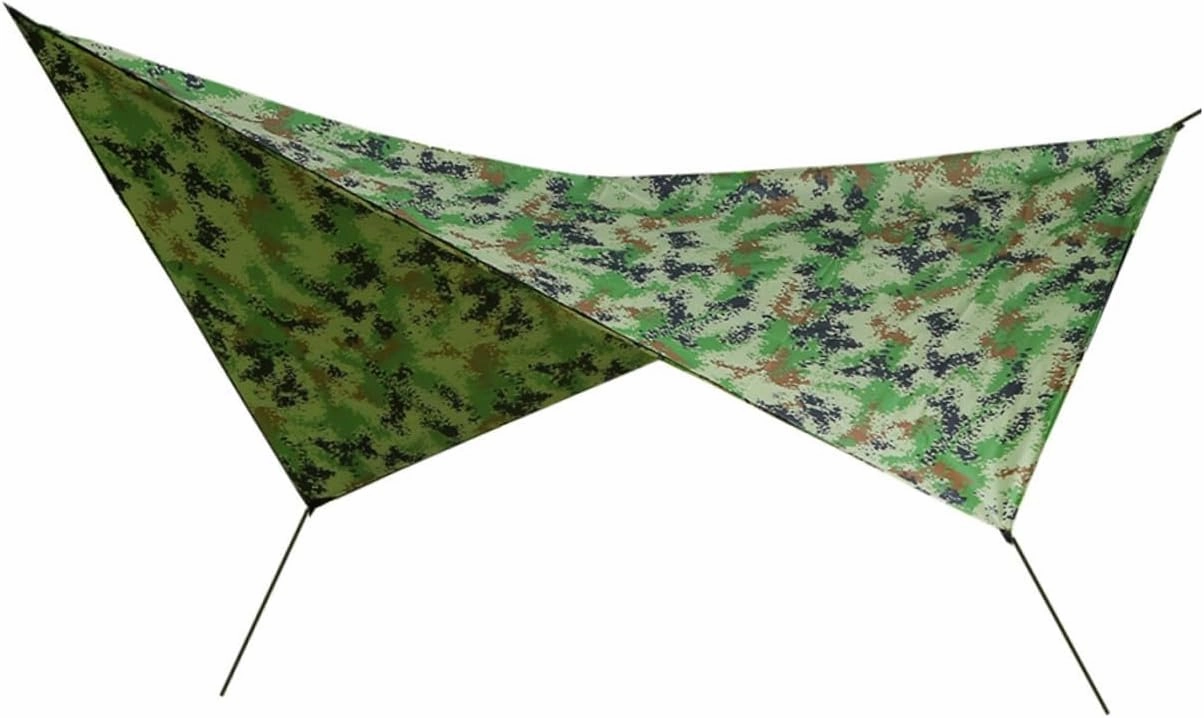 YARNOW 1Set Outdoor Sunscreen Tent Cloth Multi Functional Camouflage Canopy for Camping Beach Picnics for Shading Ground Tarp Storage