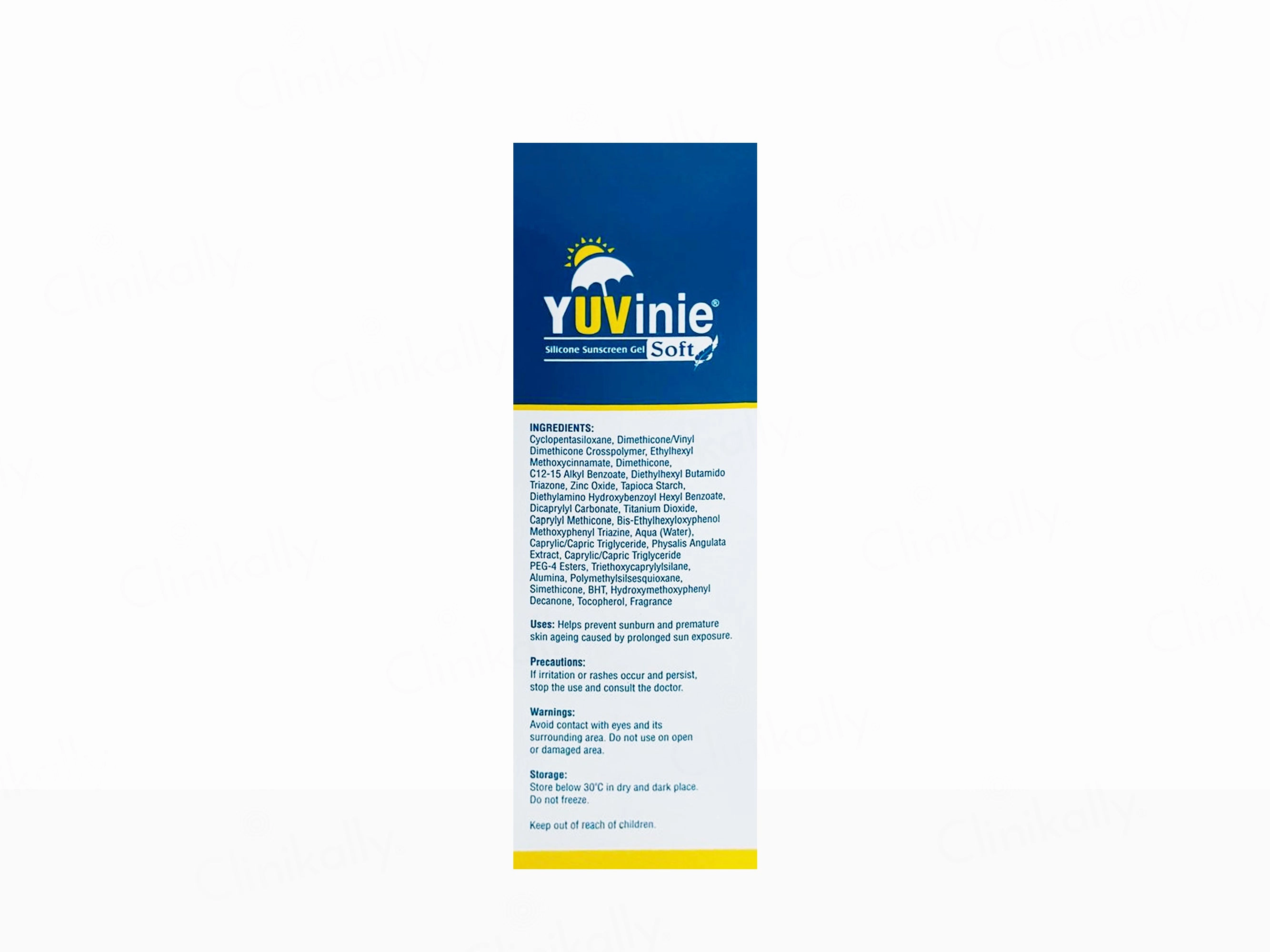 Yuvinie Soft Silicone Sunscreen Gel SPF 50 