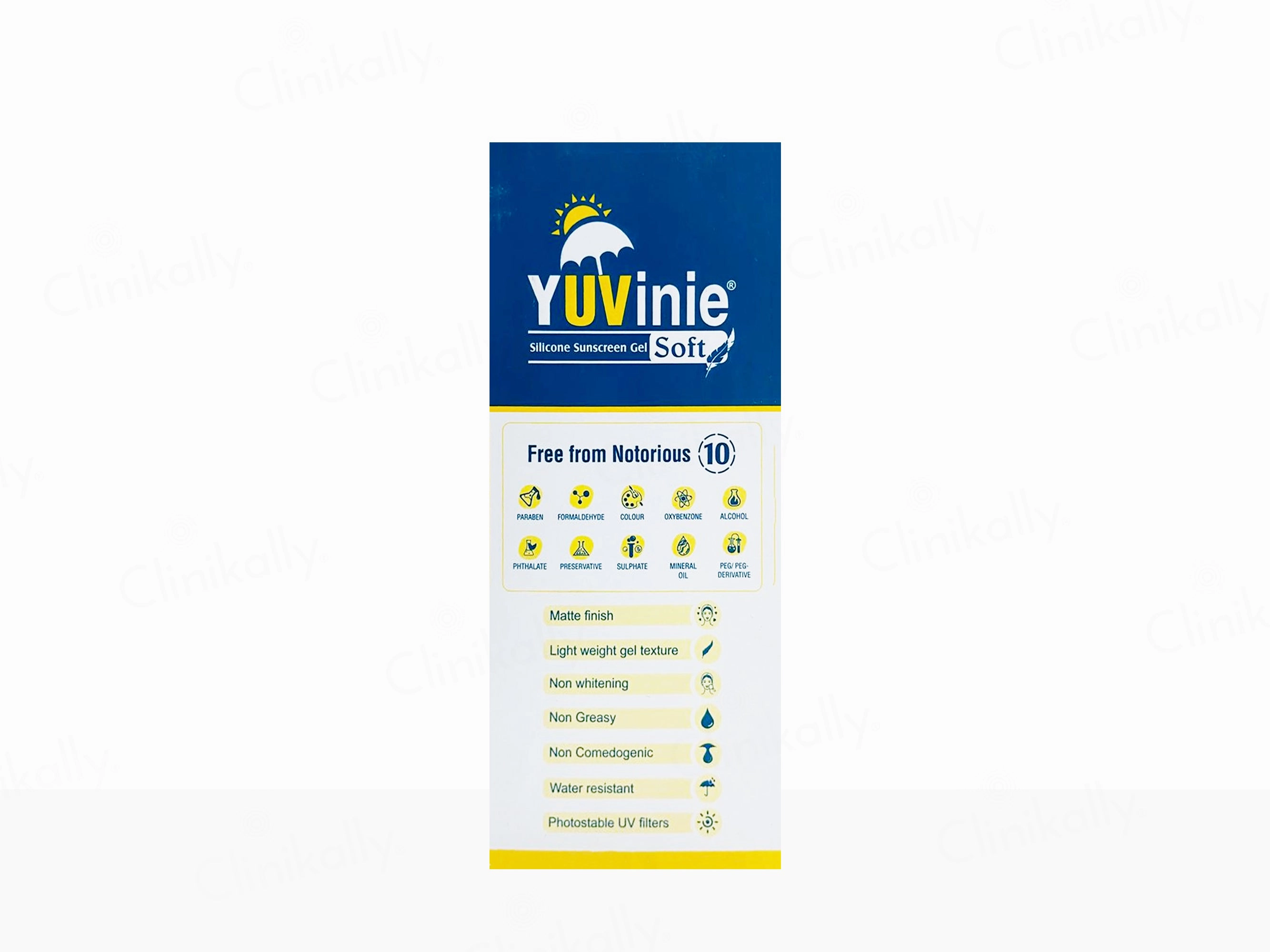 Yuvinie Soft Silicone Sunscreen Gel SPF 50 