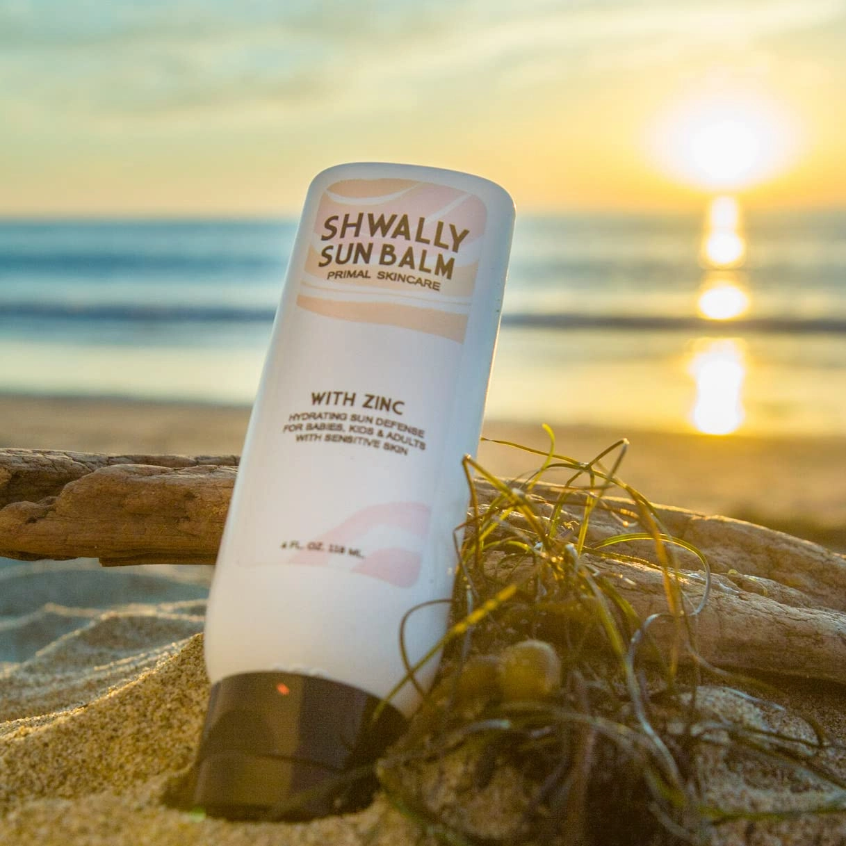 Zinc & Avocado Mineral SunBalm 30SPF, The Only Real Primal Sun Lotion - 100% Grass Fed Tallow, Avocado Oil & Non-Nano Zinc Oxide - Pregnancy Safe (Coconut   Vanilla, 4 Fl Oz & Not Tinted)