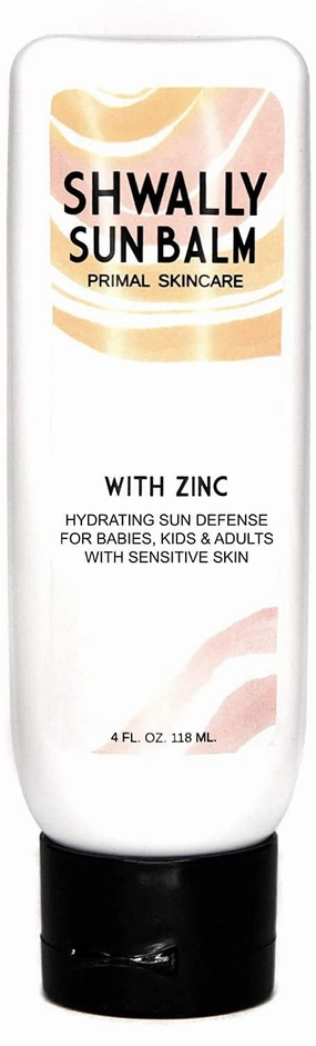 Zinc & Avocado Mineral SunBalm 30SPF, The Only Real Primal Sun Lotion - 100% Grass Fed Tallow, Avocado Oil & Non-Nano Zinc Oxide - Pregnancy Safe (Coconut   Vanilla, 4 Fl Oz & Not Tinted)