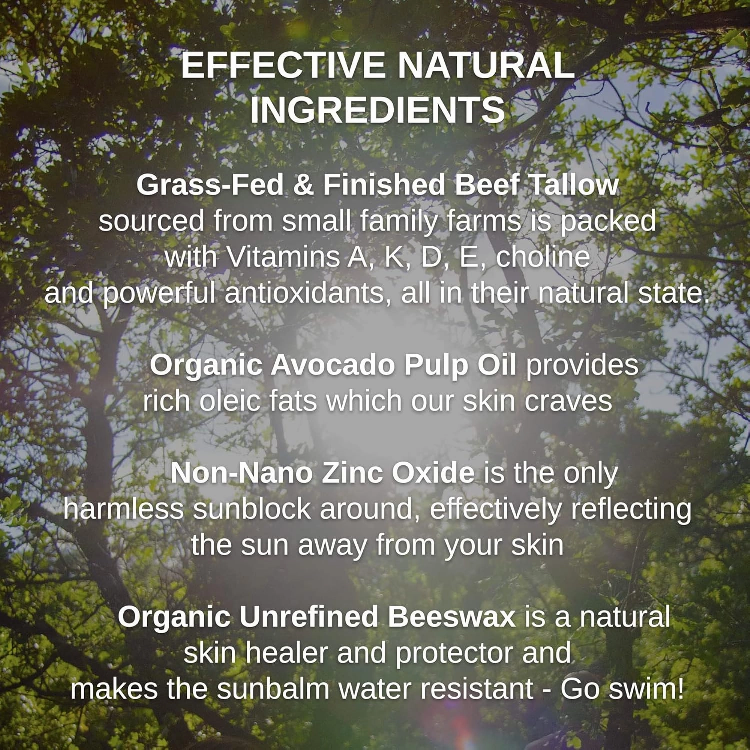 Zinc & Avocado Mineral SunBalm 30SPF, The Only Real Primal Sun Lotion - 100% Grass Fed Tallow, Avocado Oil & Non-Nano Zinc Oxide - Pregnancy Safe (Coconut   Vanilla, 4 Fl Oz & Not Tinted)