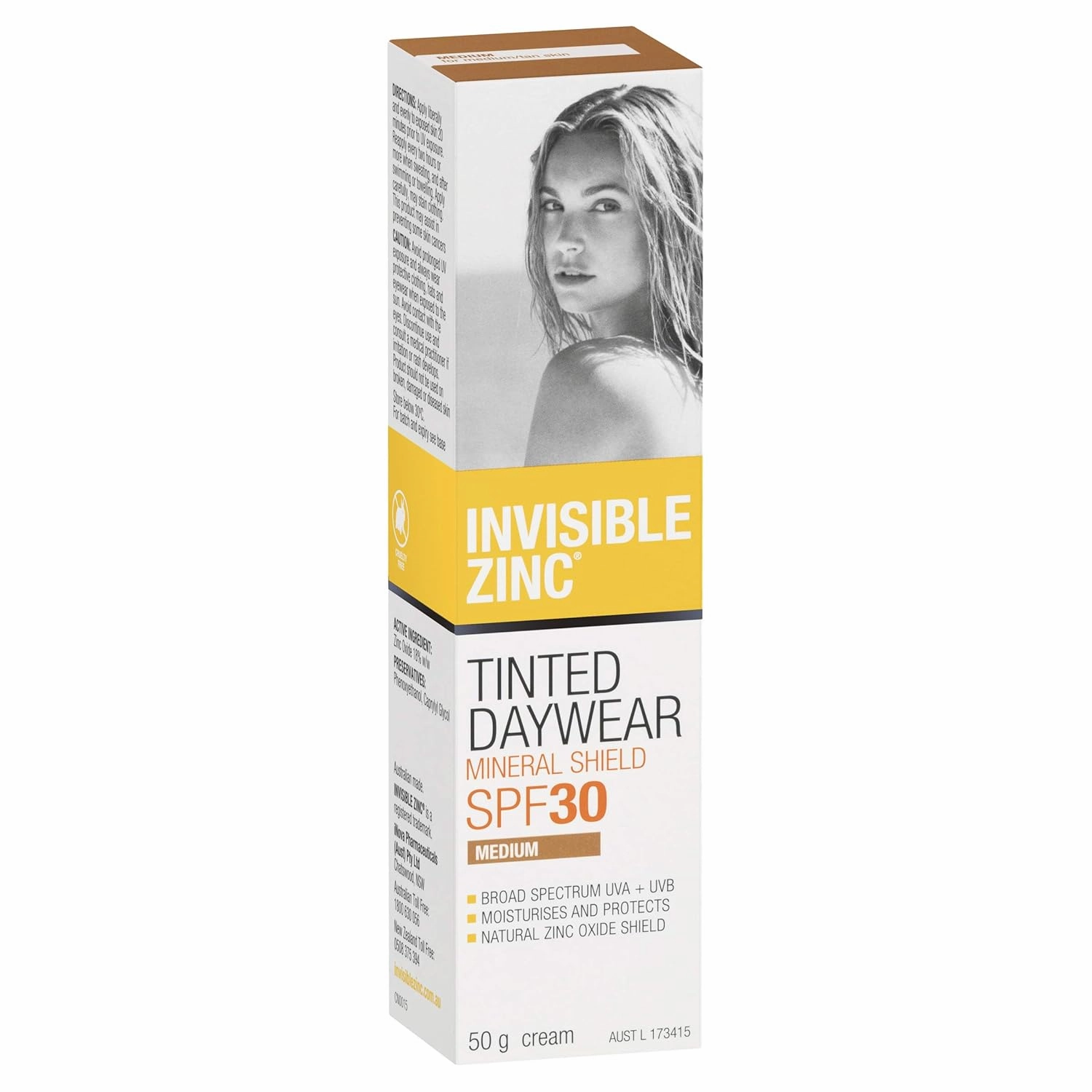 Zinc Tinted Daywear (Medium) SPF 30  UVA-UVB 50g