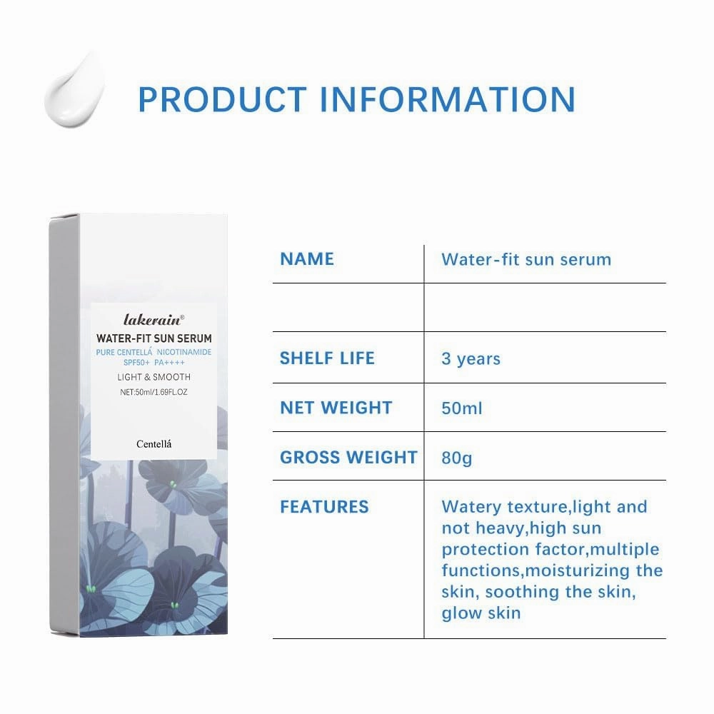 𝐶𝑒𝑛𝑡𝑒𝑙𝑙á Sunscreen SPF 50,Centella Madagascar Hyalu Cica Water-Fit Sun Serum, Face Sun Screen Long-Lasting Protection, Dry Oily Skincare (2)